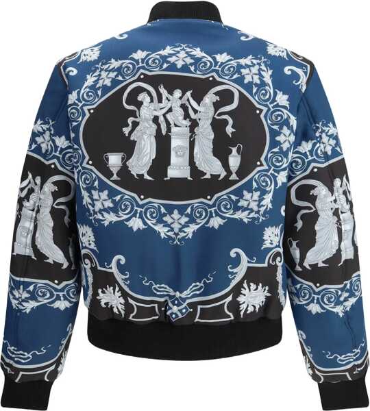 Jachete Versace Reversible Blouson BLACKPETROL BLUE Barbati (BM 19621793) 3