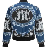 Jachete pentru Barbati - Jachete Versace Reversible Blouson BLACKPETROL BLUE Barbati (BM 19621793) - B-mall.ro