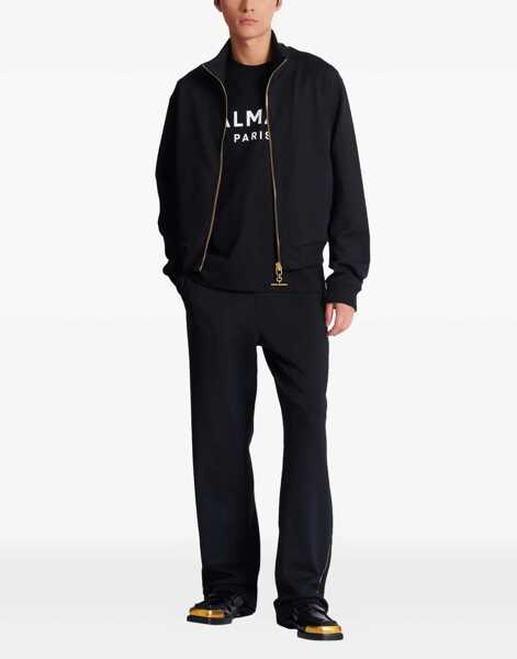 Tricouri Balmain Cotton Print T-shirt NOIR/BLANC Barbati (BM 19621811) 2