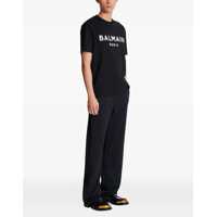 Tricouri Balmain pentru Barbati - Tricouri Balmain Cotton Print T-shirt NOIR/BLANC Barbati (BM 19621811) - B-mall.ro