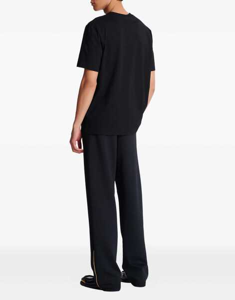 Tricouri Balmain Cotton Print T-shirt NOIR/BLANC Barbati (BM 19621811) 4