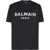 Balmain Cotton Print T-shirt NOIR/BLANC