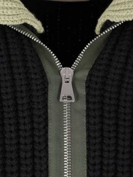 Cardigane NAMACHEKO Evan Zipped Cardigan BLACK Barbati (BM 19621817) 3