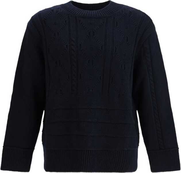 Pulovere casual NAMACHEKO Osterly Crewneck Knit NAVY Barbati (BM 19621826) 1