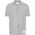 Thom Browne Polo Shirt whit iconic bands LT GREY