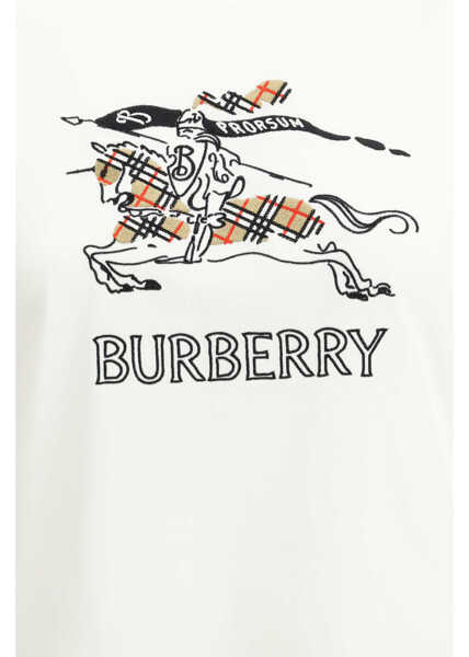 Tricouri Burberry Cotton T-shirt with drawn EKD CHALK Femei (BM 19621844) 3