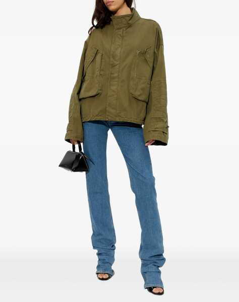 Jachete THE ATTICO Oversized Jacket MILITARY GREEN Femei (BM 19621871) 2