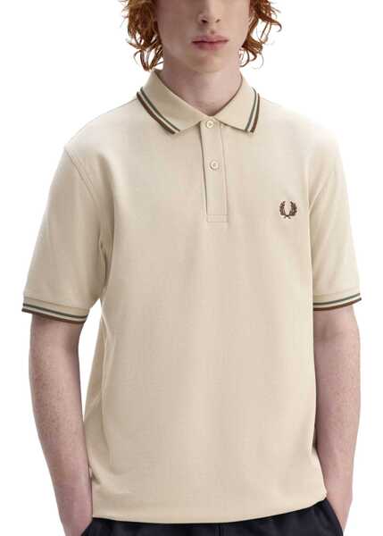Tricouri Polo Fred Perry Polo With Logo IVORY Barbati (BM 19621916) 3