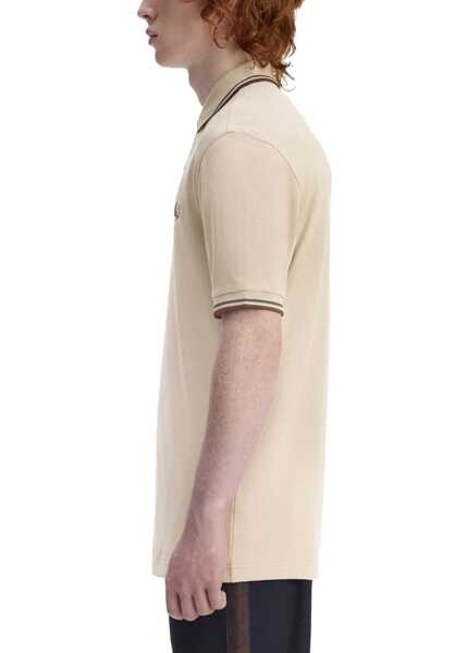 Tricouri Polo Fred Perry Polo With Logo IVORY Barbati (BM 19621916) 4