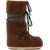 Moon Boot "Icon" Boot With Logo BROWN