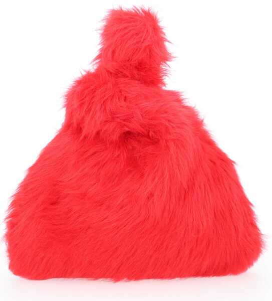 Genti de mana MSGM Small Fluffy Bag RED Femei (BM 19621985) 2