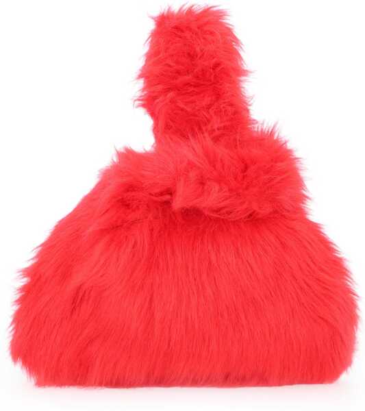 Genti de mana MSGM Small Fluffy Bag RED Femei (BM 19621985) 1