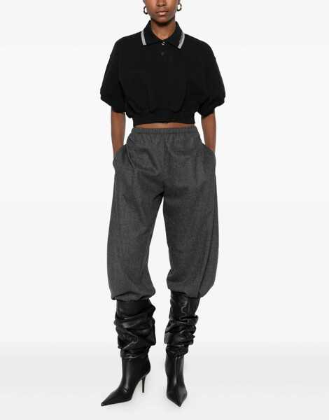 Tricouri Polo Alexander Wang Cotton Polo. BLACK Femei (BM 19622003) 2