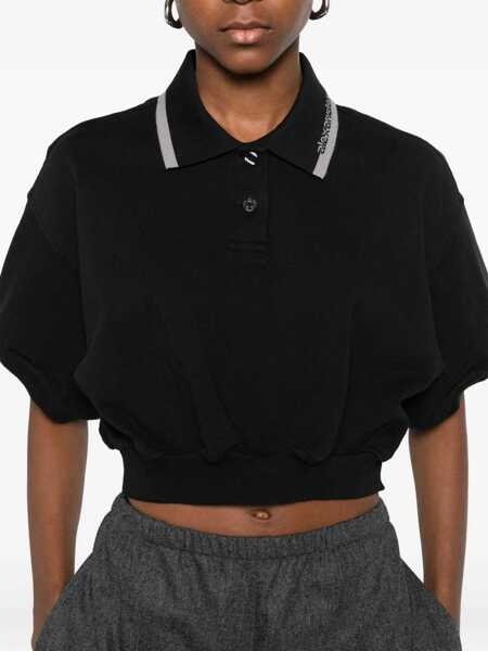 Tricouri Polo Alexander Wang Cotton Polo. BLACK Femei (BM 19622003) 5