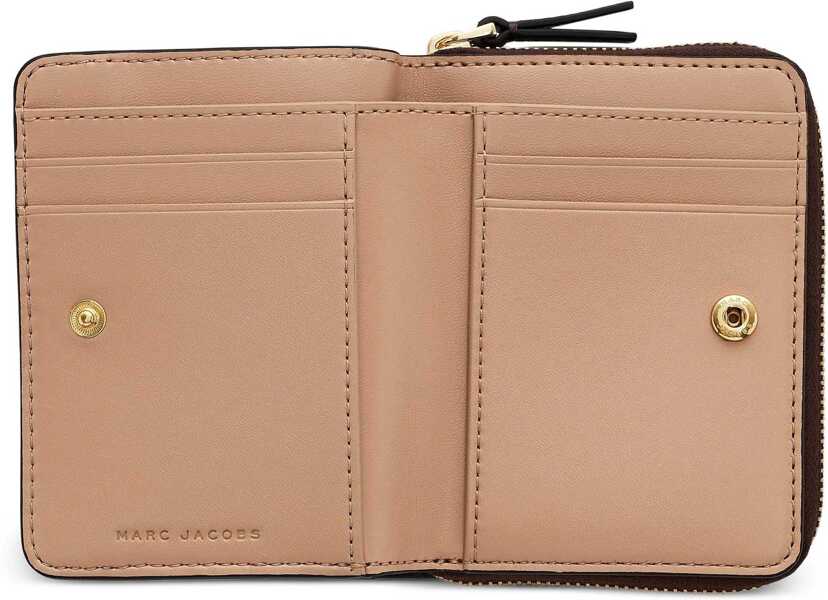 Portofele Marc Jacobs The Compact Mini Wallet BROWN Femei (BM 19622012) 4