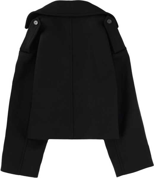 Paltoane MAISON KITSUN Double-Breasted Coat BLACK Femei (BM 19622015) 2