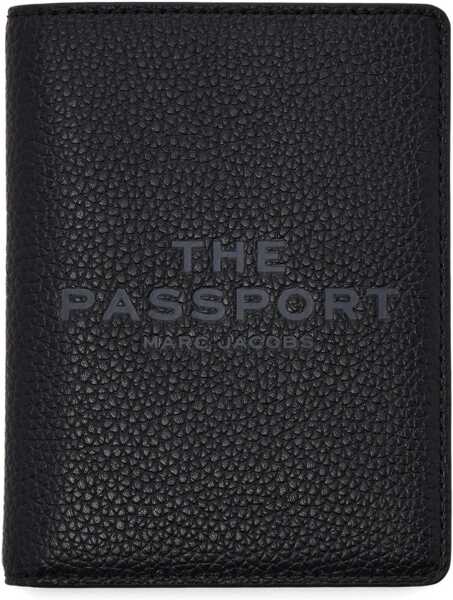 Portofele Marc Jacobs Leather Passport Holder BLACK Femei (BM 19622081) 1