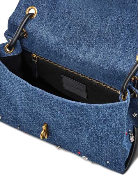 Genti de umar Marc Jacobs The Trinket Charm Bag DENIM Femei (BM 19622084) 4
