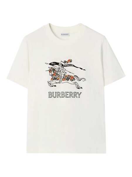 Tricouri Burberry Cotton t-shirt with EKD White Femei (BM 19622364) 1