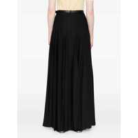 Fuste casual Dama - Fuste casual Self-Portrait Long pleated skirt Black Femei (BM 19622388) - B-mall.ro