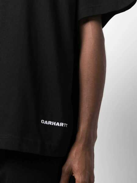 Tricouri Carhartt S/S Link Script t-shirt Black Barbati (BM 19622421) 5