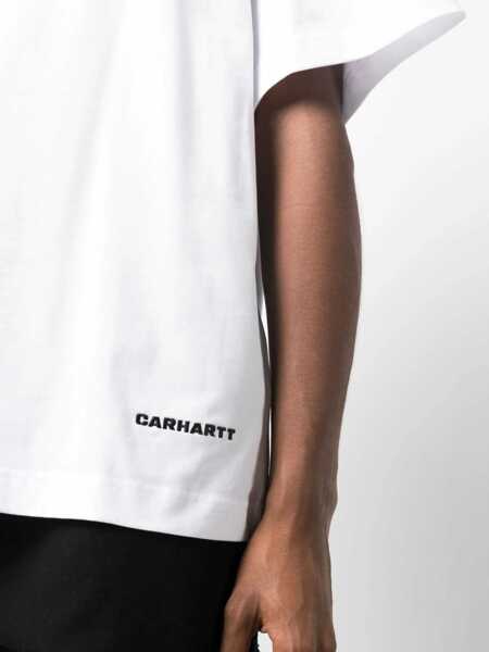 Tricouri Carhartt S/S Link Script t-shirt White Barbati (BM 19622424) 5