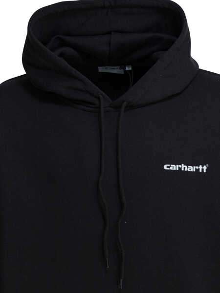 Bluze de trening Carhartt Caps Sweat hoodie Black Barbati (BM 19622430) 3