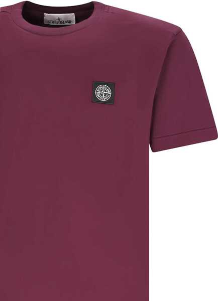 Tricouri Stone Island T-Shirt With Logo BORDEAUX Barbati (BM 19628252) 3