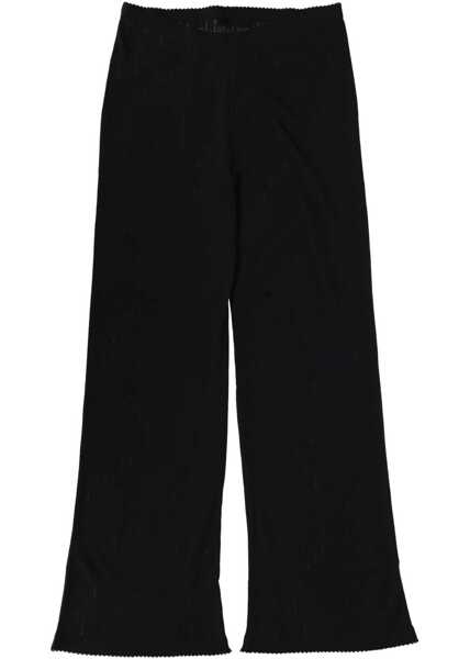 Pantaloni casual ROTATE Birger Christensen Pointelle Leggings BLACK Femei (BM 19628255) 2