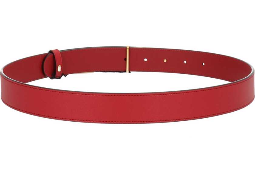 Curele Valentino Garavani Vlogo Signature Belt RED Femei (BM 19628258) 3