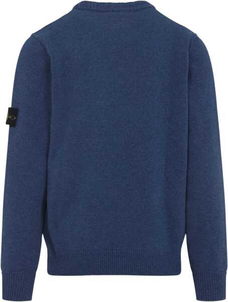 Pulovere casual Stone Island Wool Jersey. BLUE Barbati (BM 19628270) 2