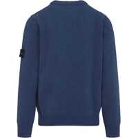 Pulovere casual Stone Island pentru Barbati - Pulovere casual Stone Island Wool Jersey. BLUE Barbati (BM 19628270) - B-mall.ro