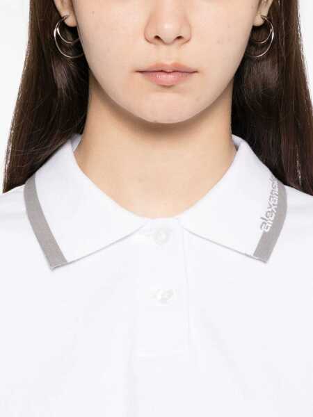 Tricouri Polo Alexander Wang Cotton Polo. WHITE Femei (BM 19628273) 5