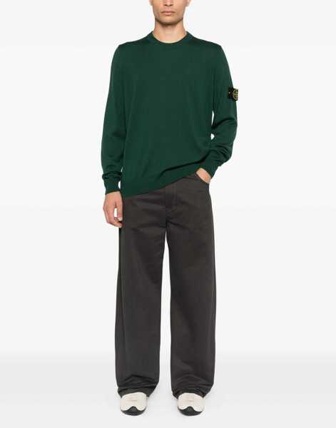 Bluze de trening Stone Island Jersey With Logo Patch GREEN Barbati (BM 19628279) 2