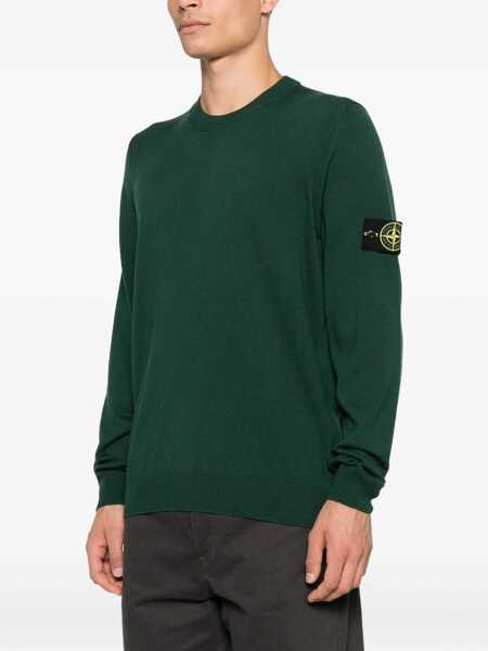 Bluze de trening Stone Island Jersey With Logo Patch GREEN Barbati (BM 19628279) 3