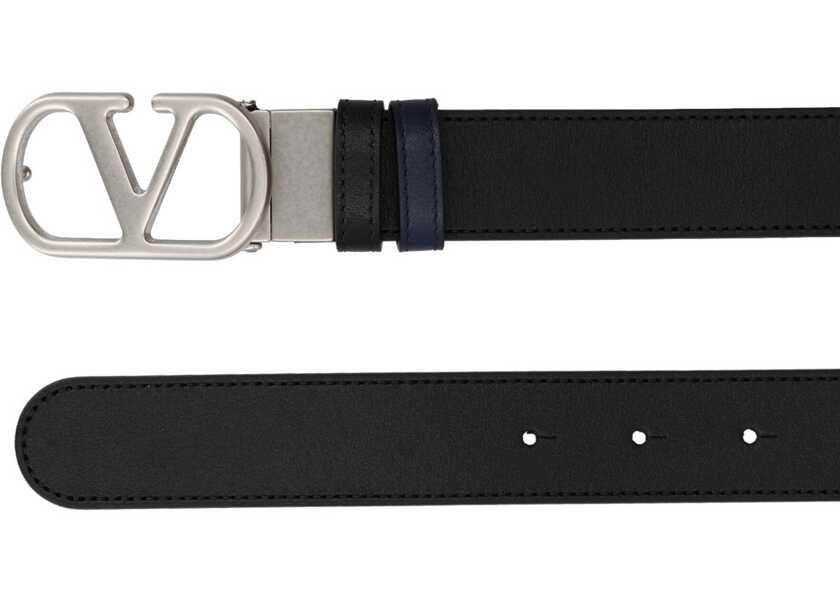 Curele Valentino Garavani Vlogo Signature Belt BLACK Barbati (BM 19628282) 2