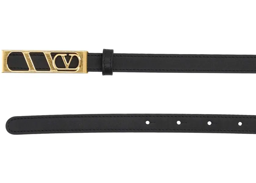 Curele Valentino Garavani Vlogo Signature Belt BLACK Femei (BM 19628285) 2