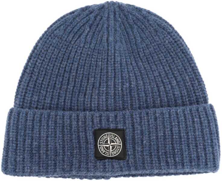 Sepci Stone Island Wool Cap BLUE Barbati (BM 19628300) 1