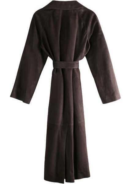 Paltoane THE ROW Solana trench Coat DARK BROWN Femei (BM 19628438) 2