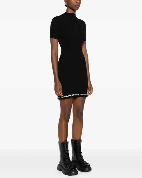Rochii casual Alexander Wang Midi Dress With Logo BLACK Femei (BM 19628489) 3