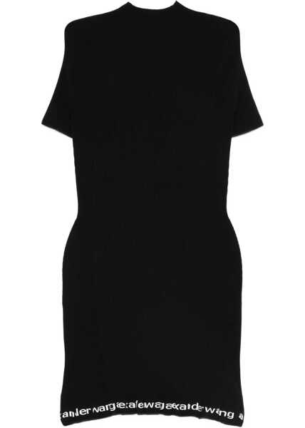 Rochii casual Alexander Wang Midi Dress With Logo BLACK Femei (BM 19628489) 1