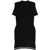 Alexander Wang Midi Dress With Logo BLACK