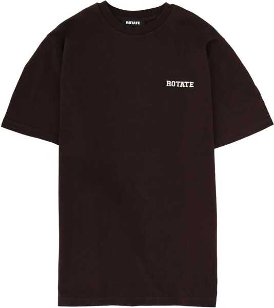 Tricouri ROTATE Birger Christensen T-Shirt With Logo BROWN Femei (BM 19628495) 1