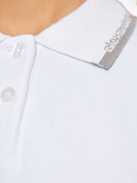 Tricouri Polo Alexander Wang Miniabito Polo WHITE Femei (BM 19628519) 5
