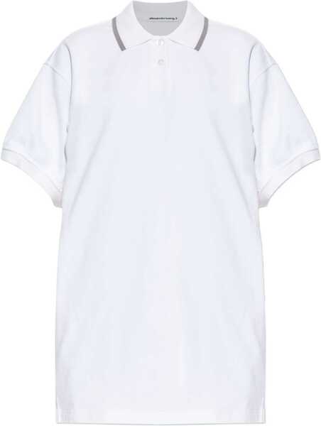 Tricouri Polo Alexander Wang Miniabito Polo WHITE Femei (BM 19628519) 1