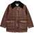 Ganni Quilted Midi Jacket BROWN