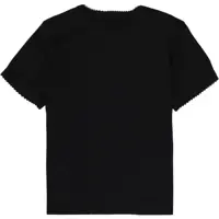 Imbracaminte ROTATE Birger Christensen Dama - Tricouri ROTATE Birger Christensen Pointelle T-Shirt BLACK Femei (BM 19628534) - B-mall.ro