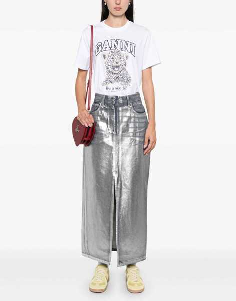 Tricouri Ganni Leopard T-Shirt ANIMALIER Femei (BM 19628537) 2