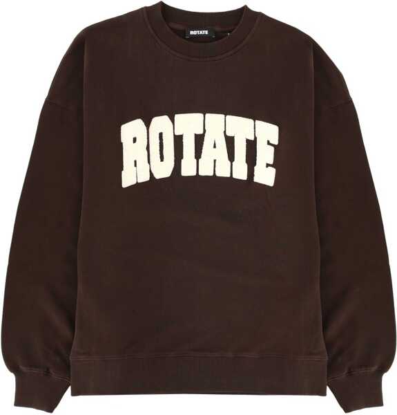 Bluze de trening ROTATE Birger Christensen Sweatshirt With Logo BROWN Femei (BM 19628540) 1