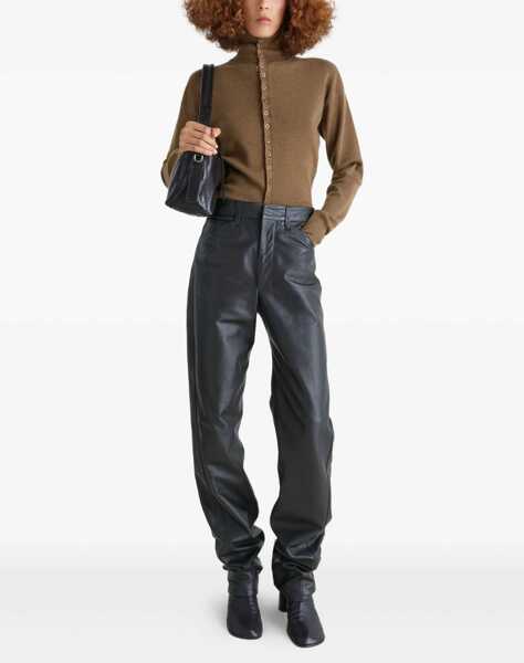 Cardigane LEMAIRE Wool High Collar Cardigan BROWN Femei (BM 19628543) 2